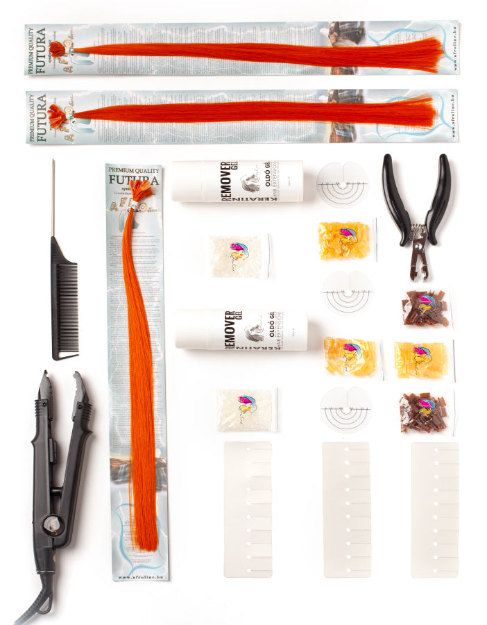 Professzionális Hőillesztéses Hajhosszabbító Kezdőcsomag | AFROline