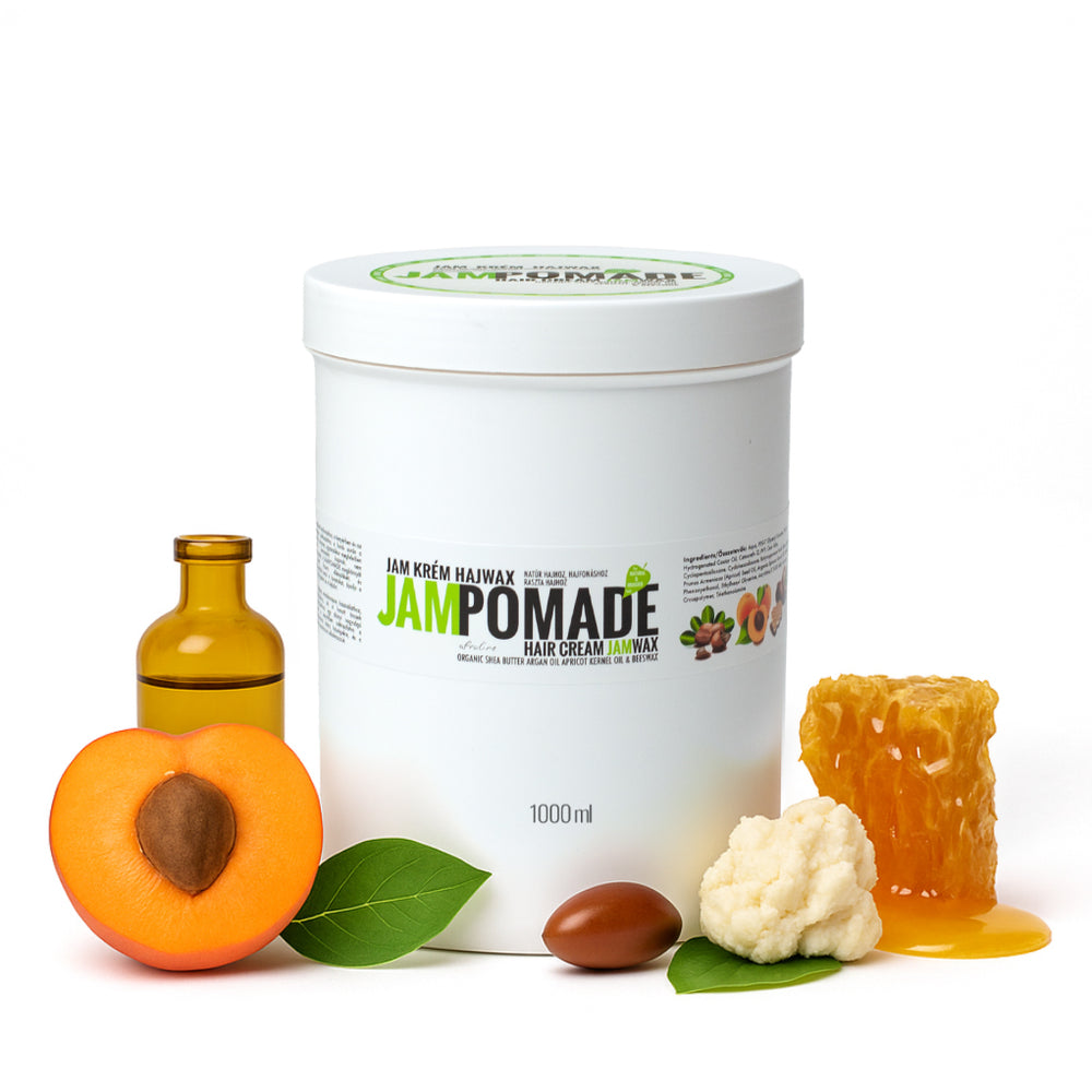 JamPomade krém hajwax hajfonáshoz natúr összetevőkkel 1000 Ml