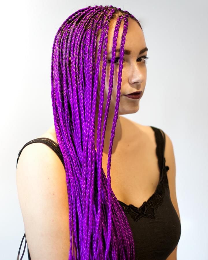 KANEKALON póthaj fonáshoz Sötétlila AFROline - AFROline póthaj shop