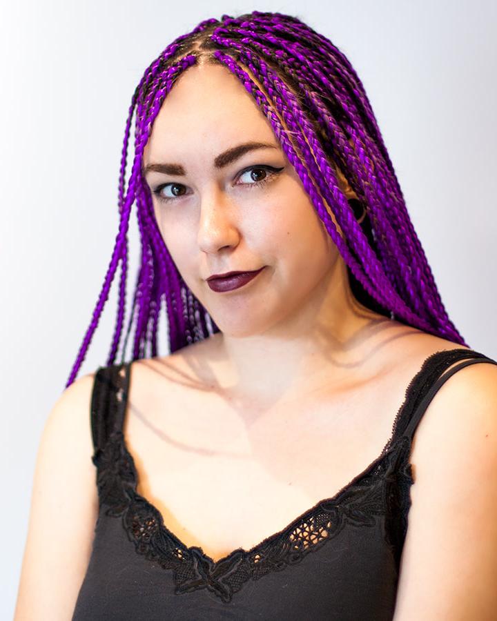 KANEKALON haj Sötétlila AFROline - AFROline póthaj shop