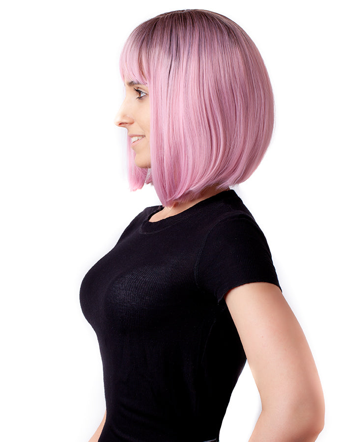 Paróka műhaj NIZZA Bob Mályva rózsa ombre AFROline