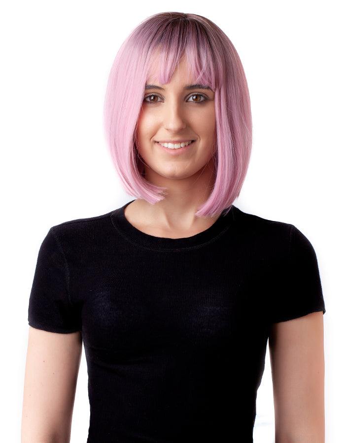 Paróka műhaj NIZZA Bob Mályva rózsa ombre AFROline