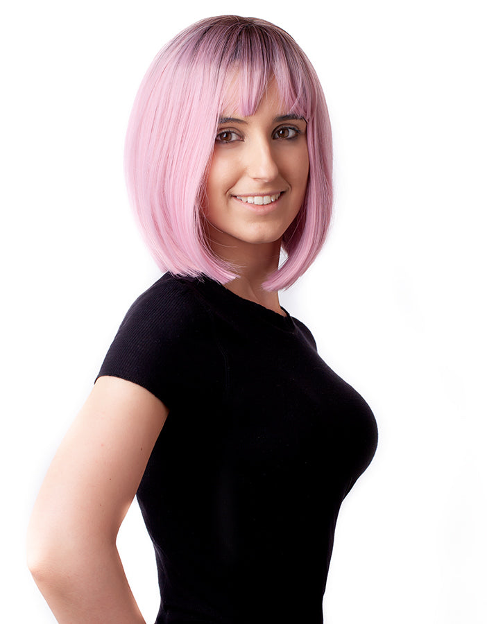 Paróka műhaj NIZZA Bob Mályva rózsa ombre AFROline