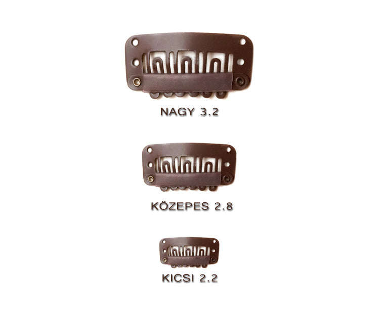 Tresszcsat Középbarna AFROline - AFROline póthaj shop