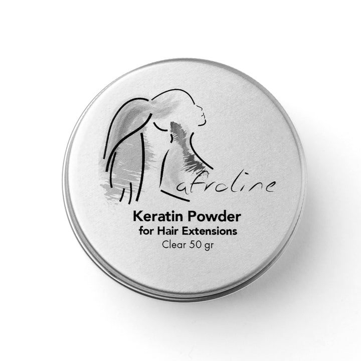 Keratin por hajhosszabbításhoz professzionális olasz kristály keratin átlátszó 50g AFROline
