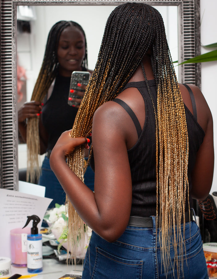 Rainbow Hair Ombre műhaj 313# Fekete-Barna-Szőke AFROline - AFROline póthaj shop