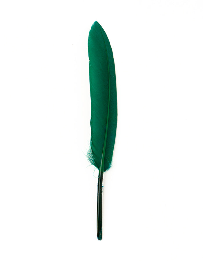 Hajékszer színes toll hajdísz Zöld AFROline (1db)