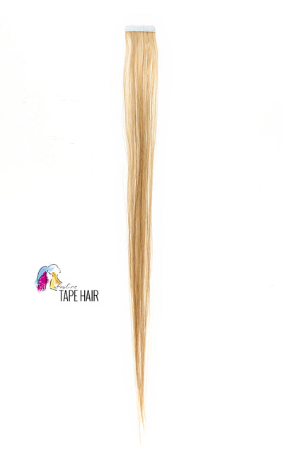 Tape hair ragasztócsíkos haj 18# Világosbarna AFROline 55 cm - AFROline póthaj shop