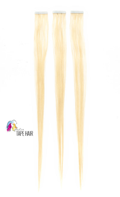 Tape hair ragasztócsíkos haj 613# Szőke AFROline 55 cm - AFROline póthaj shop