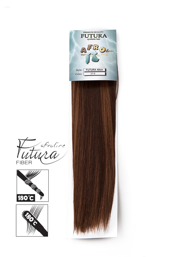 FUTURA tresszelt haj 6/27# Sötétbarna/Vörösesbarna melír - AFROline póthaj shop