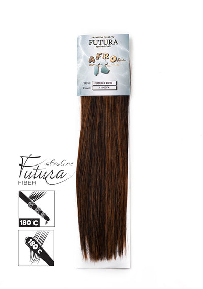 FUTURA tresszelt haj 1/N# Fekete/Narancs melír - AFROline póthaj shop