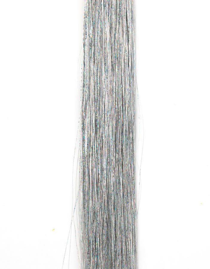 Glitter szál AFROline ezüst 60
