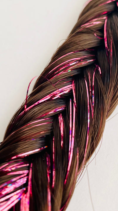 Glitter szál, hajba való csillám szál 39# MAGENTA póthaj AFROline | 10 színben