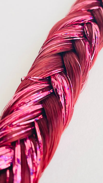 Glitter szál, hajba való csillám szál 39# MAGENTA póthaj AFROline | 10 színben