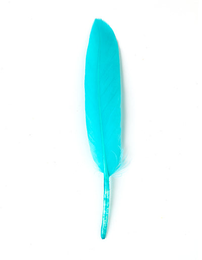Hajékszer színes toll hajdísz baby blue AFROline (1db)